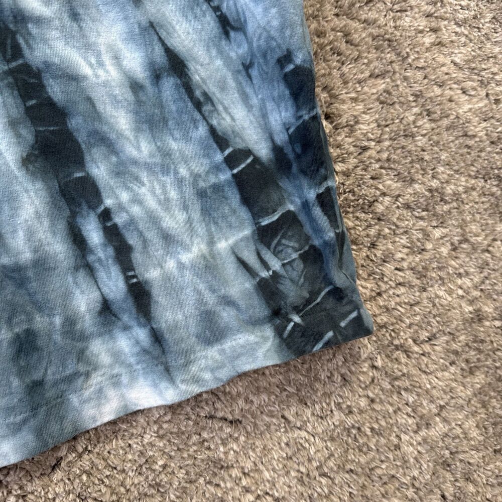 Vintage Xtreme Tie Dye Single Stitch T Shirt Blue 90s Embroidered Logo No Size - Picture 7 of 12
